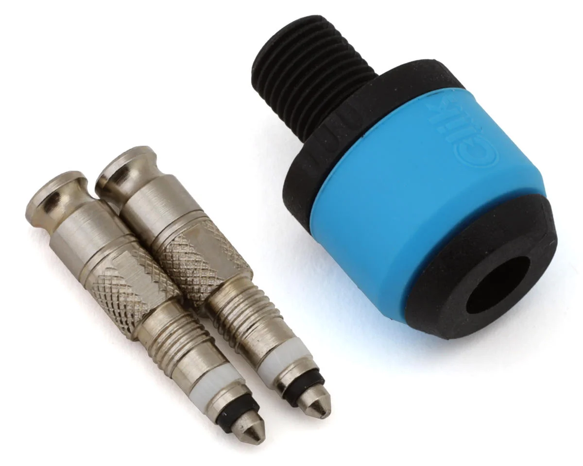 Clik Valve Core & Pump Head Adapter Starter Set (Silver) (Presta)